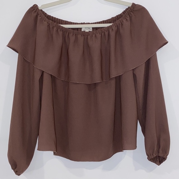 ARITZIA Wilfred off the shoulders flowy ruffled blouse Size M - Picture 10 of 14